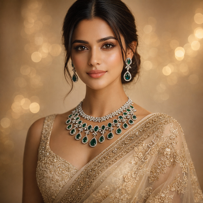 American Diamond Necklace Jewellery