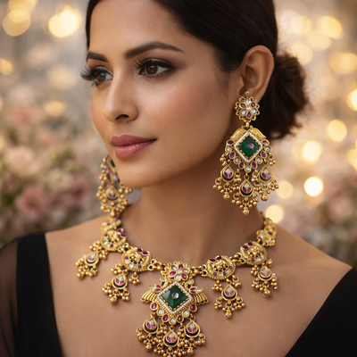 Rajwadi Jewellery Necklace