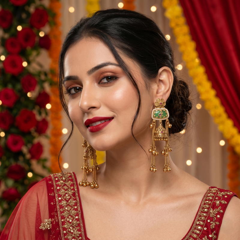 Heritage & Kashmiri Earrings — Traditional Indian Statement Earrings