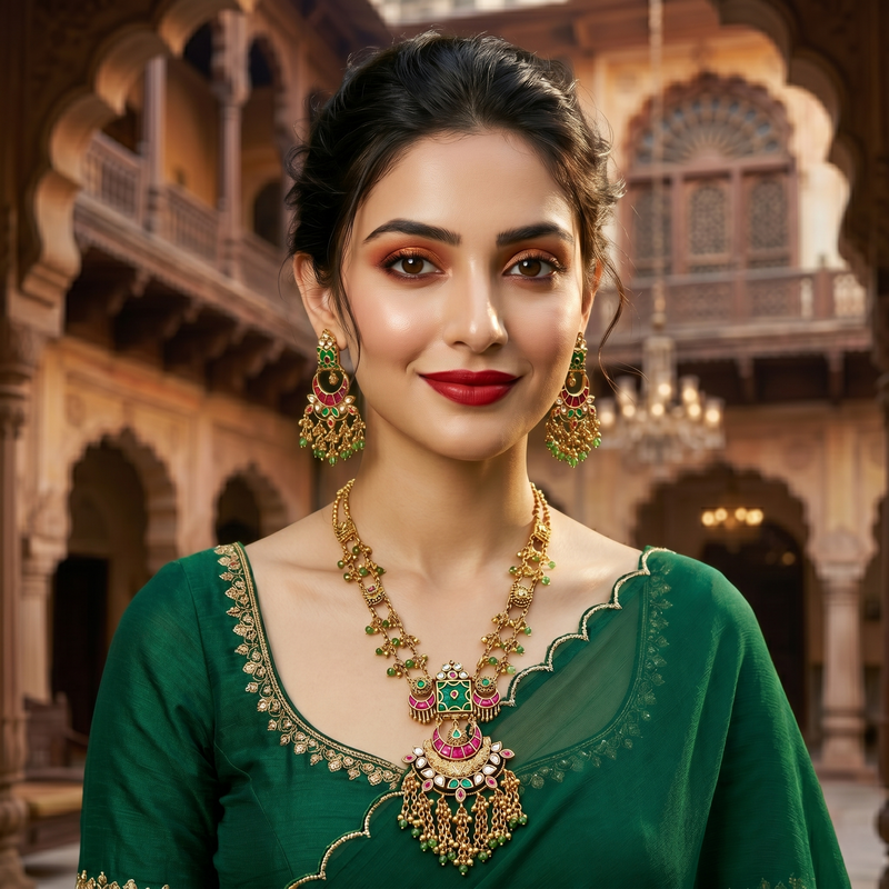 Rajwadi Necklace Sets — Royal Rajasthani Bridal Jewellery