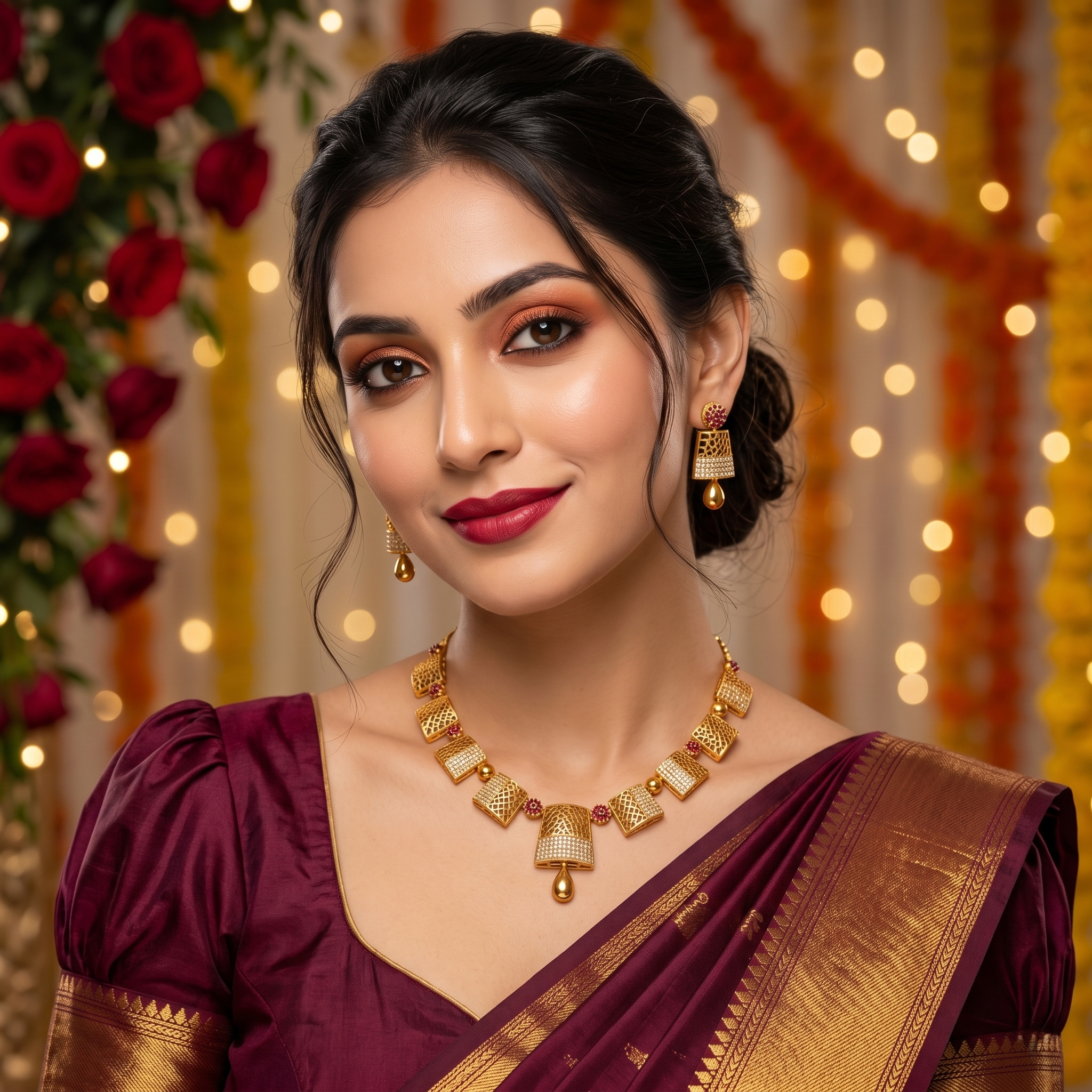 Antique Necklace Sets — Vintage & Oxidised Gold Jewellery