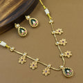 Tanirika Green Kundan Necklace Set for Daily Wear
