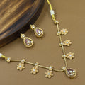 Ishanvi Pink Kundan Necklace Set for Daily Wear
