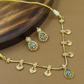 Vaidehi Mint Kundan Necklace Set for Daily Wear