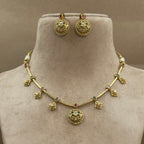Tanirika Gold Kundan Necklace Set for Daily Wear