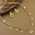 Tanirika Gold Kundan Necklace Set for Daily Wear