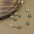 Varnisha Green Kundan Necklace Set for Daily Wear