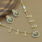 Vaidehika Green Kundan Necklace Set for Daily Wear
