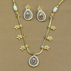 Tanushree Mint Kundan Necklace Set for Daily Wear