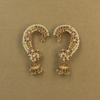 Ishira Ruby Kundan Ear Cuffs for Festive Wear