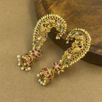 Rukmini Multicolor Kundan Ear Cuffs for Festive Wear