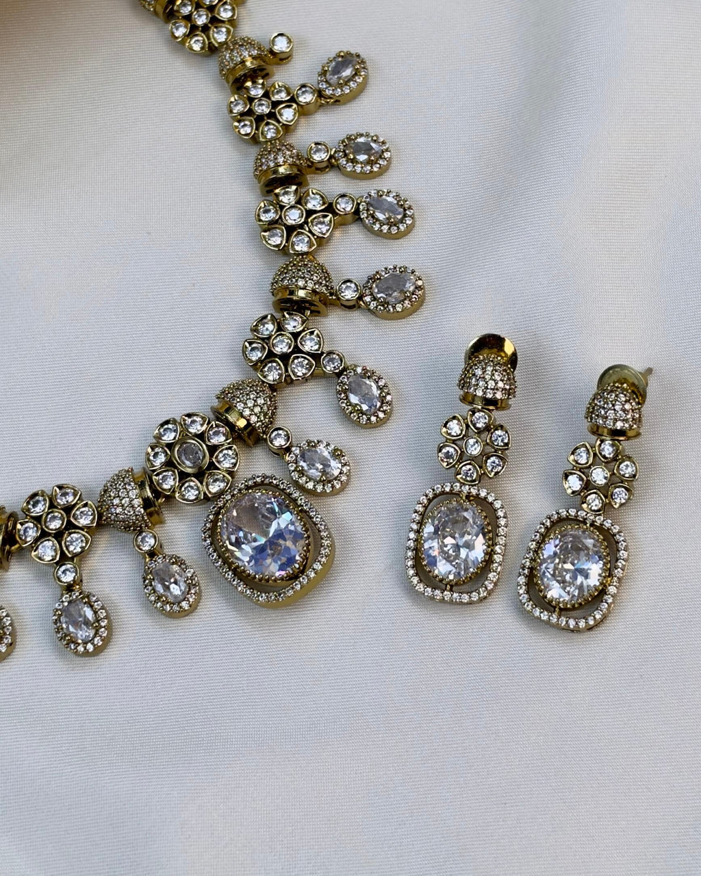 Charvi Gold Victorian Necklace Set