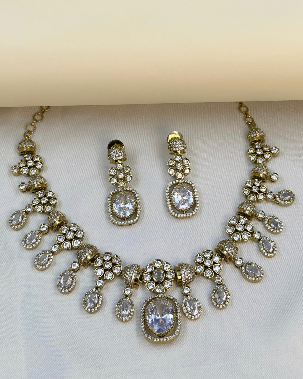Charvi Gold Victorian Necklace Set