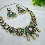 Victorian Ruby Stone Necklace Set – Antique Bridal Jewellery