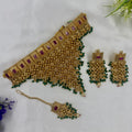 Traditional Choker Jewellery Set Earrings Maang Tikka