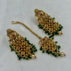 Traditional Choker Jewellery Set Earrings Maang Tikka
