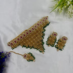 Traditional Choker Jewellery Set Earrings Maang Tikka