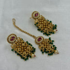 Traditional Choker Jewellery Set Earrings Maang Tikka