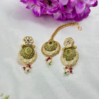 Multi-Stone Necklace Set with Ruby, Green & Kundan – Royal Bridal Jewellery