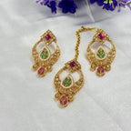 Ruby & Emerald Bridal Choker Necklace with Pearls – Royal Wedding Jewellery