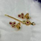 Ruby Green Polki Bridal Choker Necklace with Pearls – Heritage Wedding Jewellery