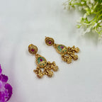 Heritage Kundan Chandelier Earrings – Bridal Ethnic Jewellery