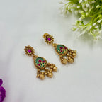 Dual-Tone Heritage Earrings – Antique Silver & Gold Jewellery