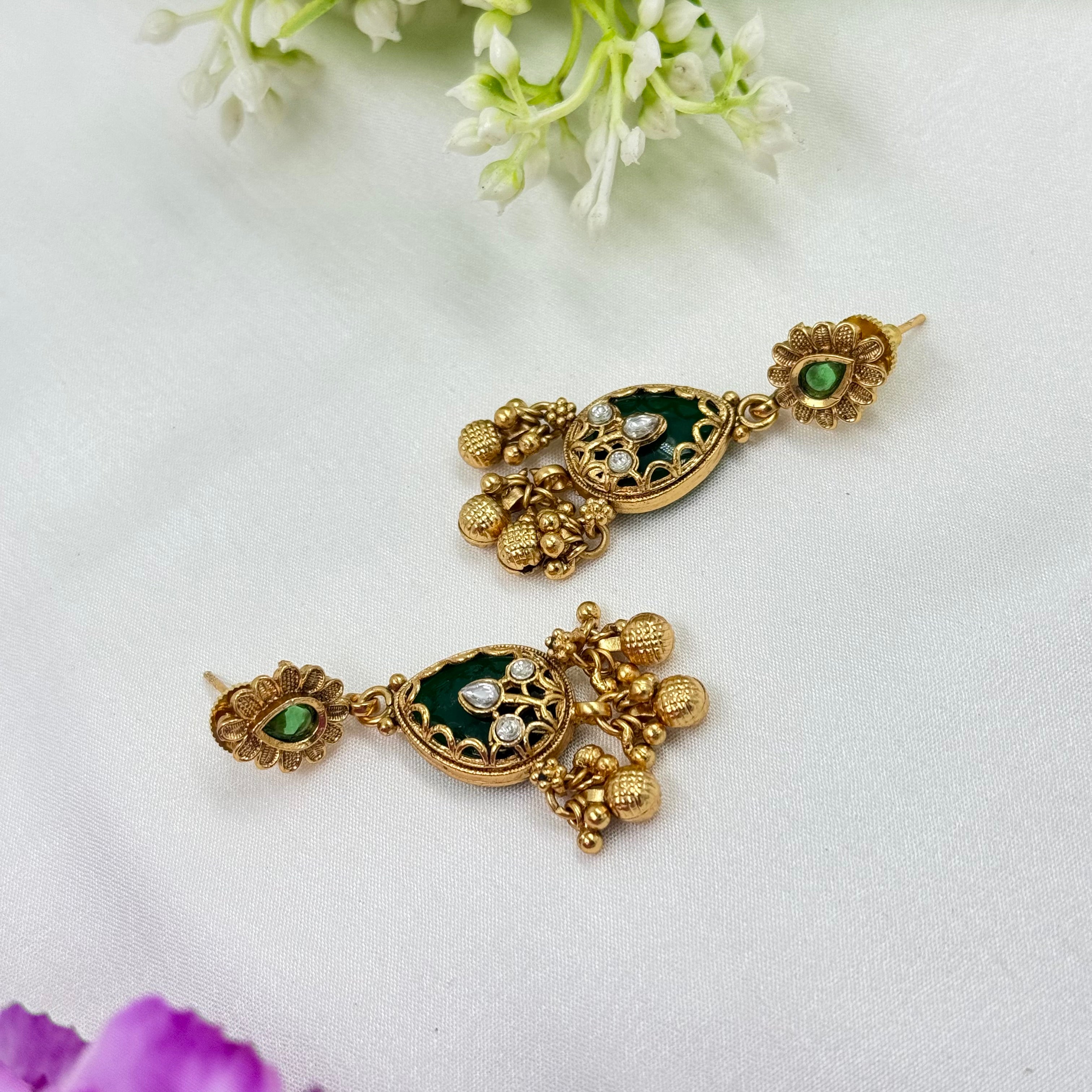 Statement Heritage Earrings – Royal Traditional Jewellery for SIdemaids