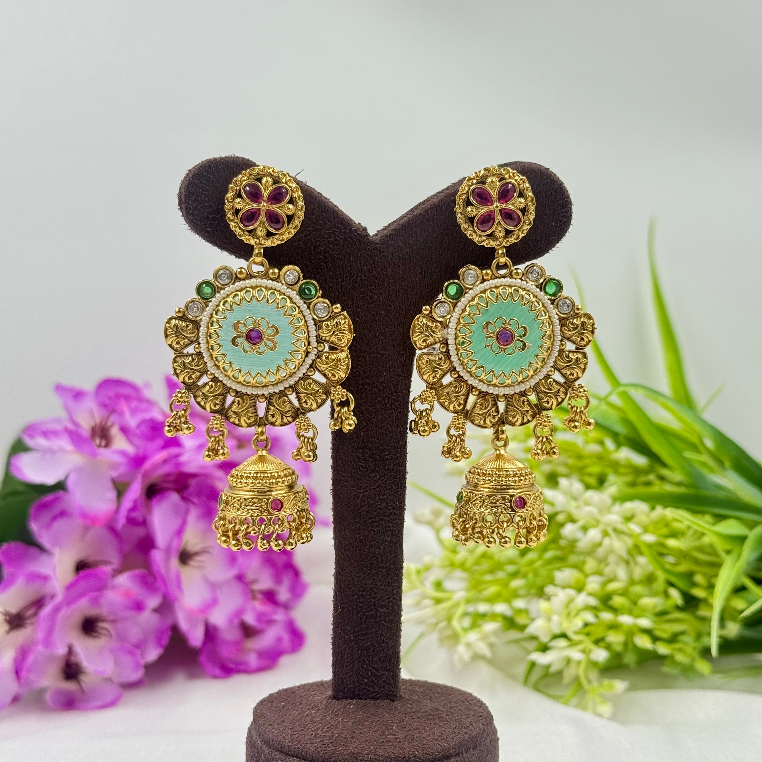 Heritage Meenakari Earrings – Colorful Ethnic Jewellery