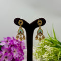 Dual-Tone Heritage Earrings – Antique Silver & Gold Jewellery