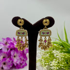Kundan Heritage Stud Earrings – Elegant Ethnic Jewellery