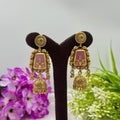 Antique Gold Heritage Jhumka Earrings – Traditional Bridal Jewellery