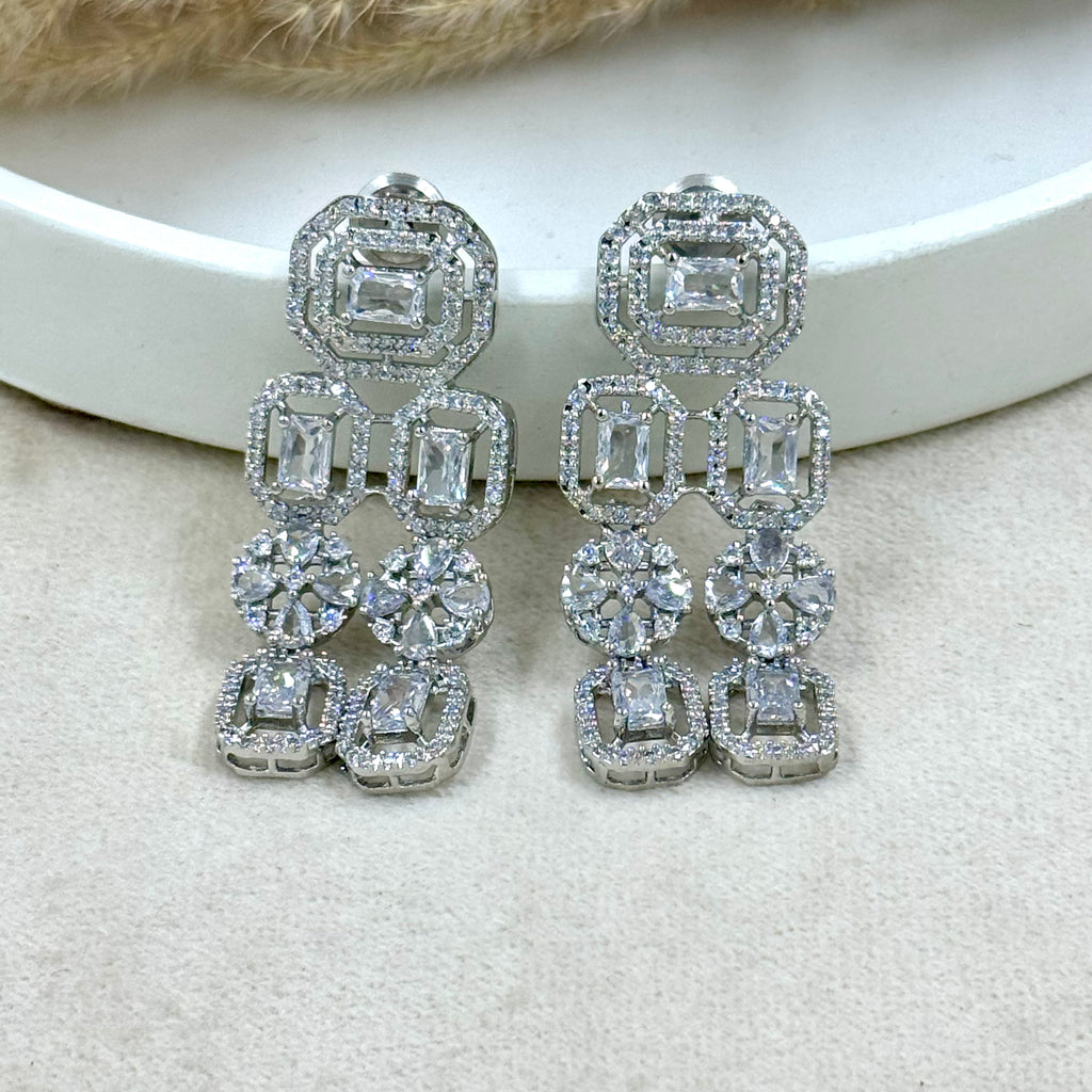 Rajni Noor American Diamond Layer Necklace Set