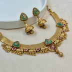 Gajraj Mint Rajwadi Kundan Necklace Set