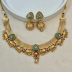 Gajraj Mint Rajwadi Kundan Necklace Set