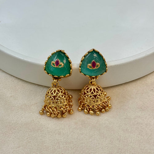 Rajkumari Meera Mint Rajwadi Kundan Necklace Set