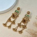 Noor Kashmiri Kundan Jhumka Earrings