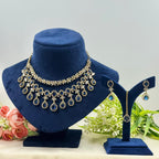 Anika Blue American Diamond Necklace Set