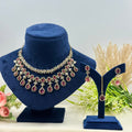Padmavati Ruby American Diamond Necklace Set