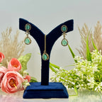 Vaidehi Mint American Diamond Necklace Set