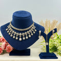 Aarohi White American Diamond Necklace Set