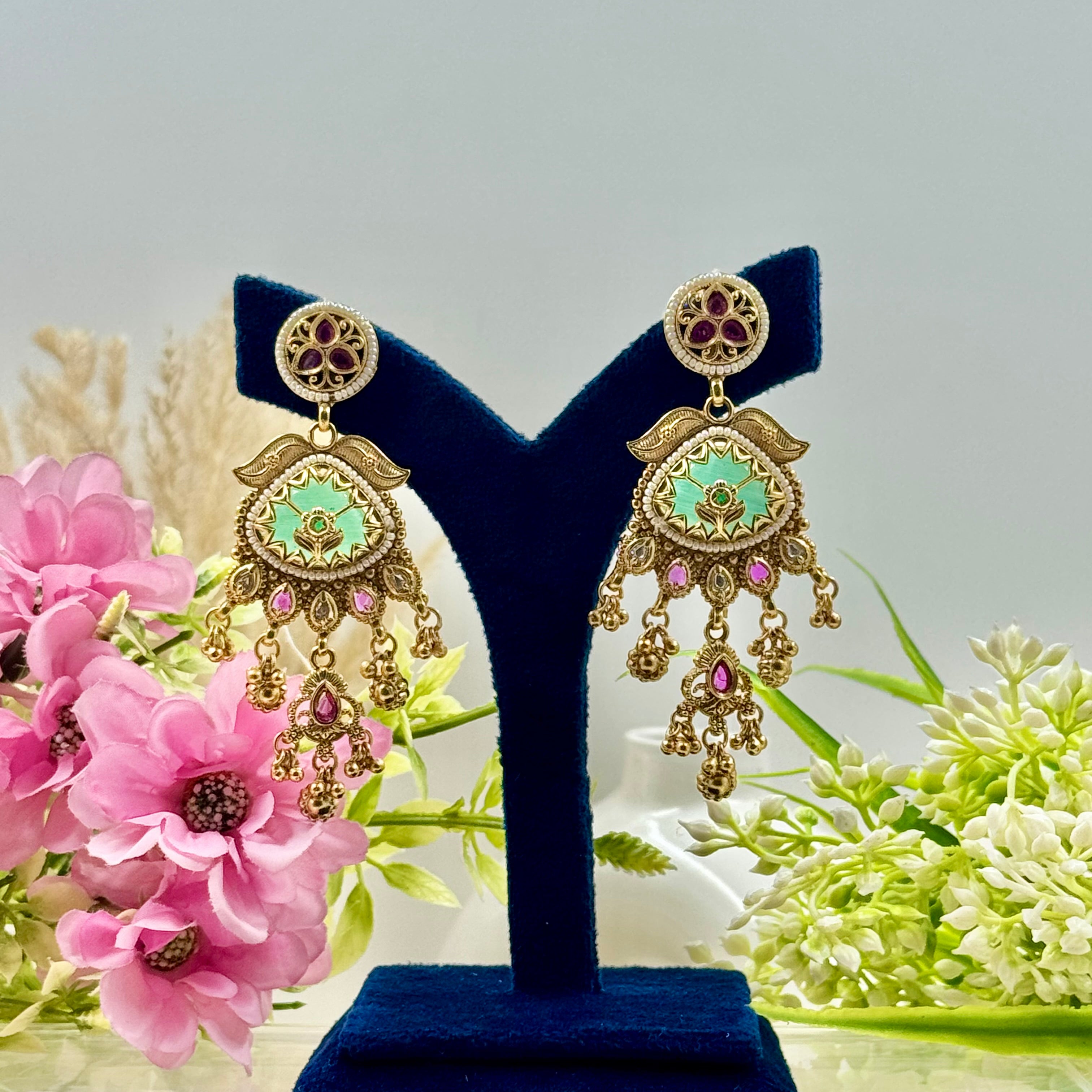 Prakriti Rajwadi Kundan Polki Necklace Set