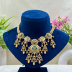 Meera Mint Green Rajwadi Necklace Set