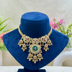 Kavini Rajwadi Mint Bridal Necklace Set
