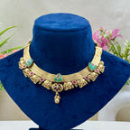 Suhani Rajwadi Mint Stone Necklace Set