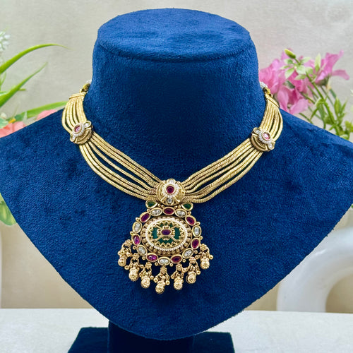 Anika Heritage Mint Bridal Necklace Set