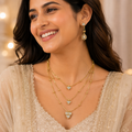 Aarushi Gold Antique Necklace Set for Daily and Festive Wear