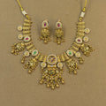 Meera Multicolor Rajwadi Layered Necklace Set for Bridal Wear