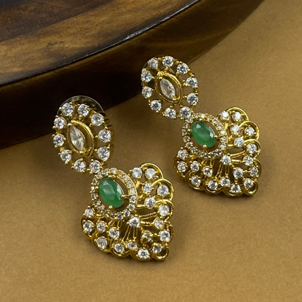 Charumati multicolor antique necklace set detail view by The Girivara