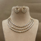 Pink Bridal Kundan Necklace Set for Women